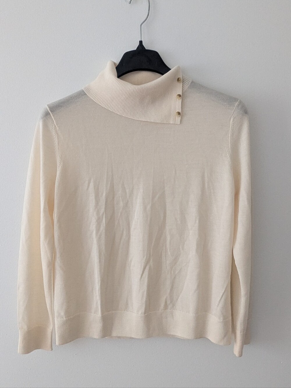 Banana Republic Merino Wool Cream Sweater Size Large